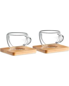 Set mit 2 Espressogläsern