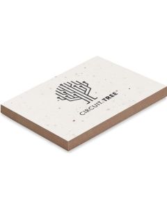 Notizblock mit Blumensamen