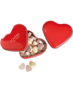 Herzdose mit Bonbons
