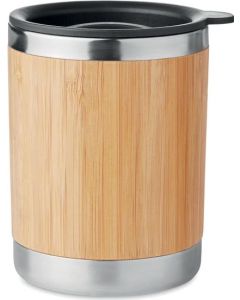 Doppelwandiger Trinkbecher Bambus 250 ml