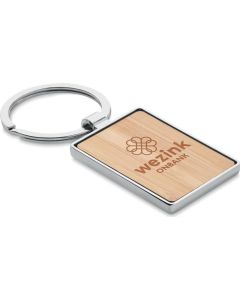 Schlüsselring Bambus, eckig