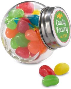 Geleebonbons im Glasspender