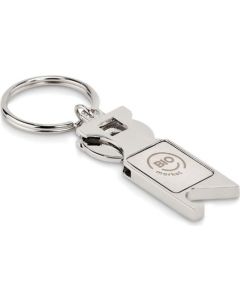 Schlüsselring mit Münzhalter