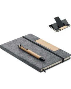 DIN A5 RPET Notizbuch-Set Notemix, 80 Blatt, liniert