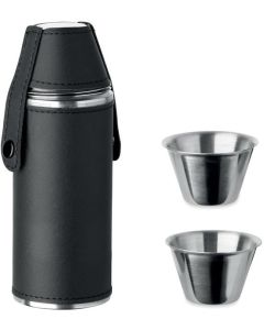 Flasche Cocoon mit Schnapsbechern