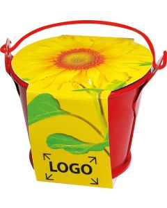 Zinkeimerchen mit Samen nach Wahl - inkl. 1-4 c Logo-Digitaldruck