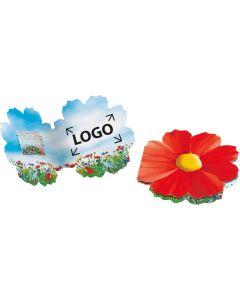 Klappkärtchen Blüte - bunte Blumenmischung - inkl. 1-4 c Logo-Digitaldruck