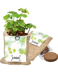 Glücks-Säckchen - Perserklee - inkl. 1-4 c Logo-Digitaldruck