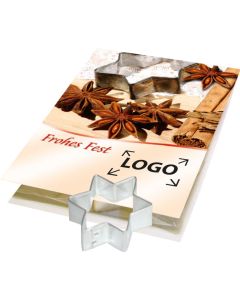 Ausstechformen Weihnachten - Form nach Wahl - inkl. 4c Logo-Digitaldruck