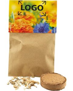 Naturtütchen essbare Blüten - inkl. 1-4 c Logo-Digitaldruck