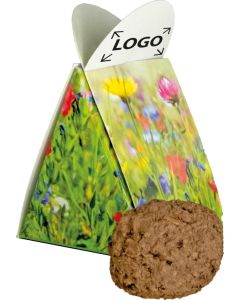 Blumige Überraschung, bunte Blumenmischung - inkl. 1-4 c Logo-Digitaldruck