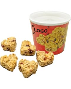 Müsli-Herzen 2Go - inkl. 1-4 c Logo-Digitaldruck
