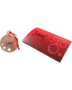 Klappkärtchen Weihnachtskugel - inkl. 1-4 c Logo-Digitaldruck