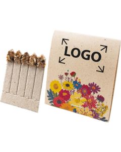 Pflanzsticks Blumenfreude - bunte Blumenmischung - inkl. 1-4 c Logo-Digitaldruck