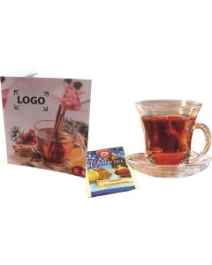 Klappkärtchen Weihnachtstee - inkl. Digitaldruck