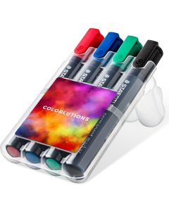 Staedtler Lumocolor permanent marker, Box mit 4 Markern