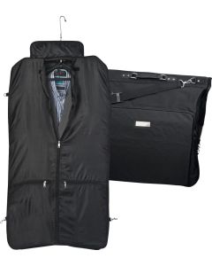 Kleidersack aus Polyester mit Metallschild