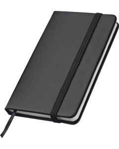 Notizbuch mit Lesebändchen und Gummibandverschluss, 160 Seiten