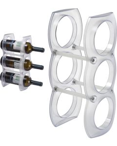 Weinregal aus Kunststoff für 3 Flaschen