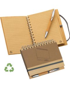 Notizbuch mit Bambuscover, 140 Seiten