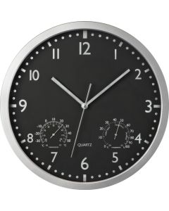 Wanduhr mit Hygro - und Thermometer