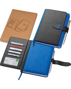 A5 Notizbuch mit Visitenkartenmappe