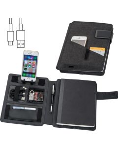 A5 Mappe mit integrierter Powerbank 4.000 mAh