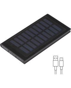 Solar Powerbank aus Metall 8.000mAh