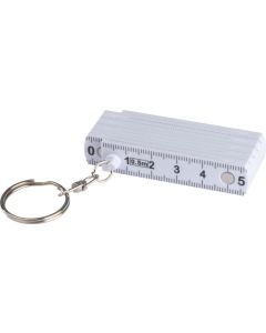 Schlüsselanhänger mit ausklappbarem Zollstock