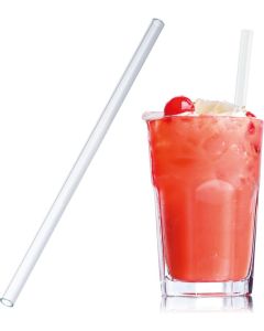 Trinkhalm aus Glas 20 cm