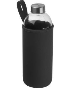 Trinkflasche aus Glas mit Neoprenüberzug, 1.000 ml