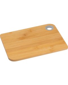 Schneidebrett aus Bambus mit farbigem Silikonring