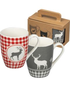 Set aus 2 Weihnachtstassen