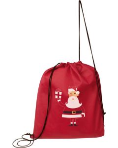 Gymbag aus Non Woven mit Weihnachtsmotiv