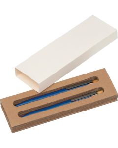 Schreibset mit Kugelschreiber und Druckbleistift aus recyceltem Aluminium