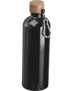 Edelstahltrinkflasche mit Karabiner, 750 ml