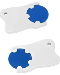Chiphalter mit 1€-Chip Zahn