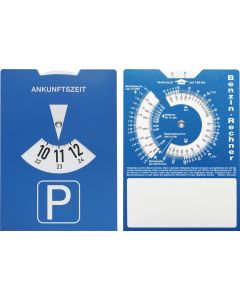 Kartonparkscheibe für Österreich mit Benzinrechner
