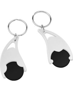 Chiphalter mit 1€-Chip Epsilon, mit Schlüsselring