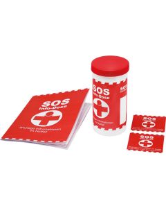 SOS-Info-Dose mit Standardbanderole