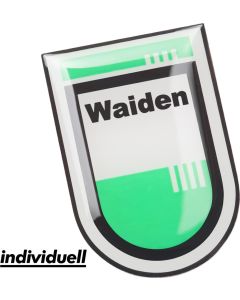 Aluminium Pin, Schild