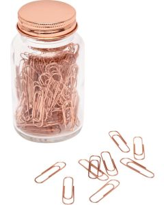 Büroklammern im Glas Copper Clip