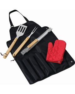 Grill-Schürze mit Grillbesteck Great Bbq