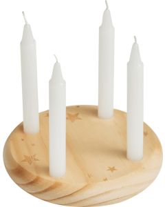 Kleiner Holz-Adventskranz 4-Christmas