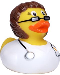 Quietsche-Ente Ärztin, brünette