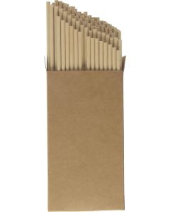 Papierstrohhalm 100er Set Natur