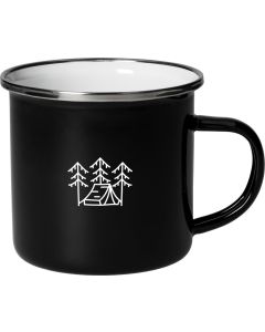 Emaille-Becher Cozy, 300 ml, schwarz