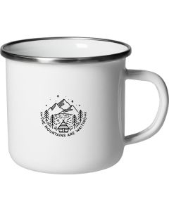 Emaille-Becher Cozy,300 ml, weiß