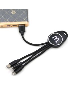 Multifunktionskabel mit Leuchtlogo