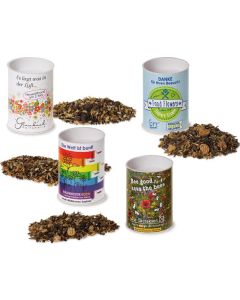 Samen-Werbetrommel - Mix Saaten nach Wahl - inkl. Werbedruck